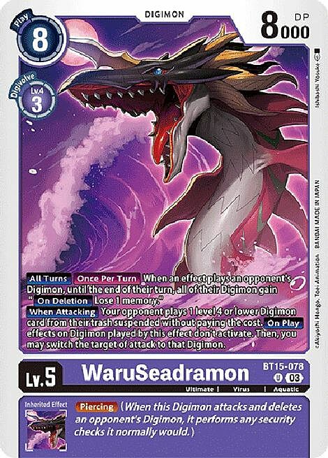 WaruSeadramon Card Front