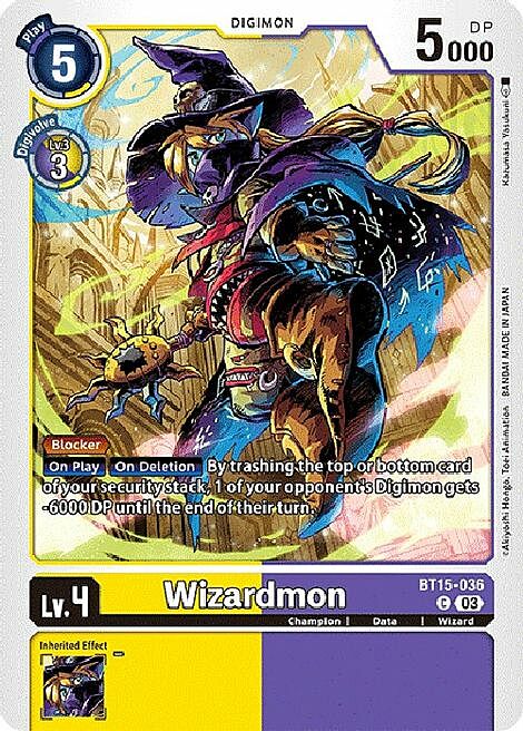 Wizardmon Card Front