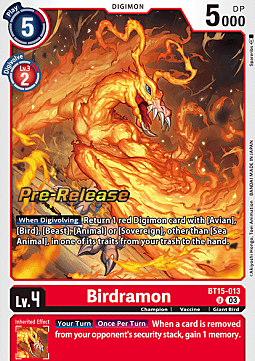 Birdramon Card Front