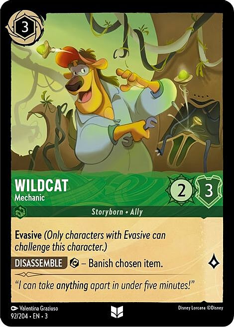 Wildcat - Mechanic Card Front