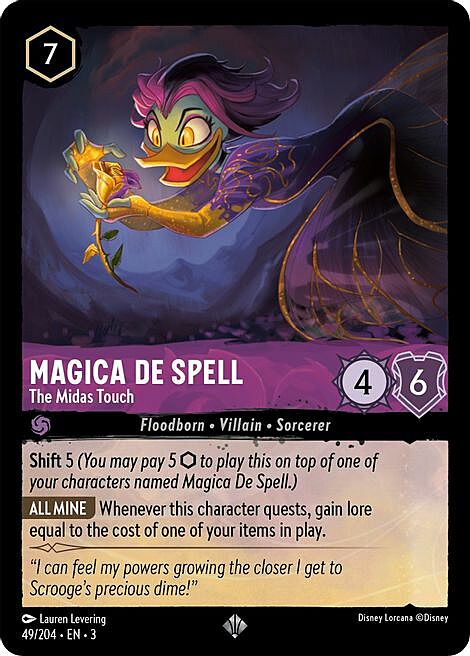 Magica De Spell - The Midas Touch Card Front