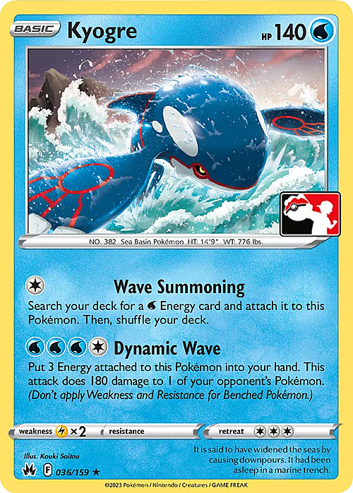 Kyogre Card Front