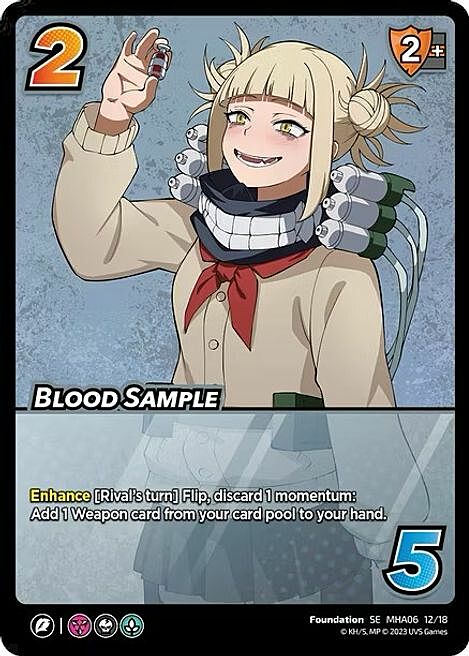 Blood Sample Card Front