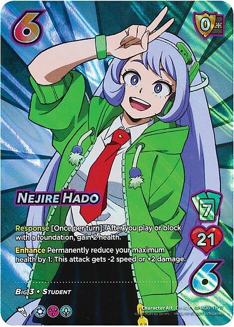 Nejire Hado Card Front