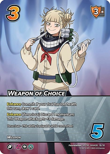 Weapon of Choice Card Front