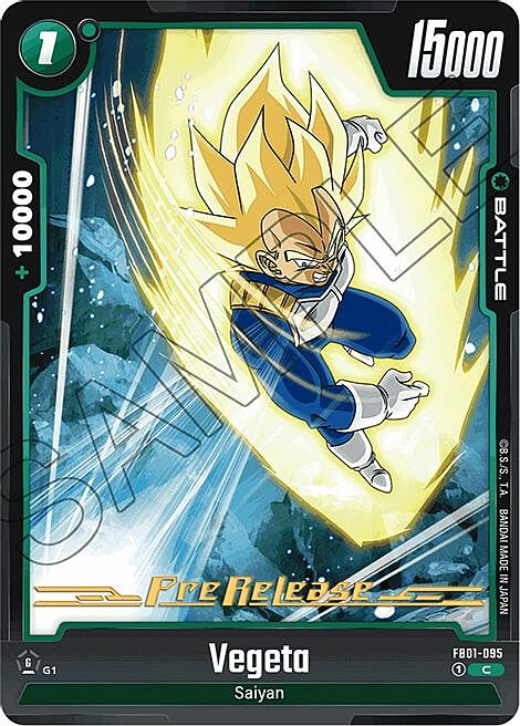 Vegeta Card Front