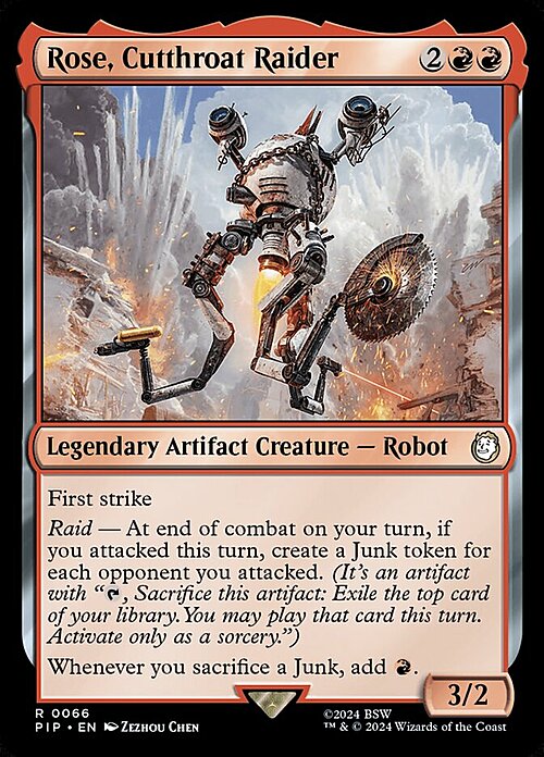 Rose, Cutthroat Raider Card Front