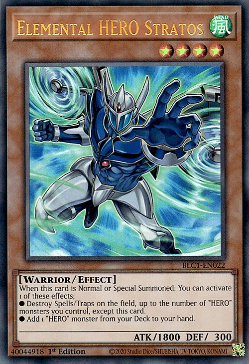 Elemental HERO Stratos Card Front