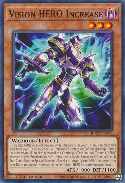 Vision HERO Increase Card Front