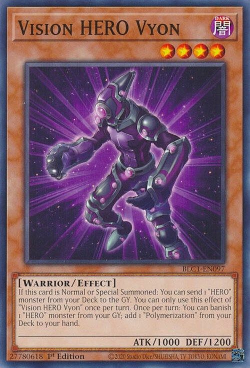 Vision HERO Vyon Card Front