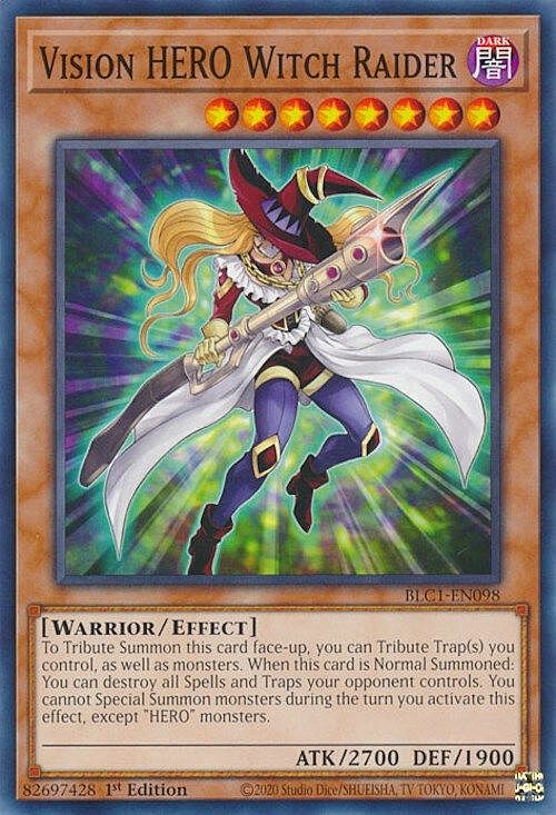 Vision HERO Witch Raider Card Front