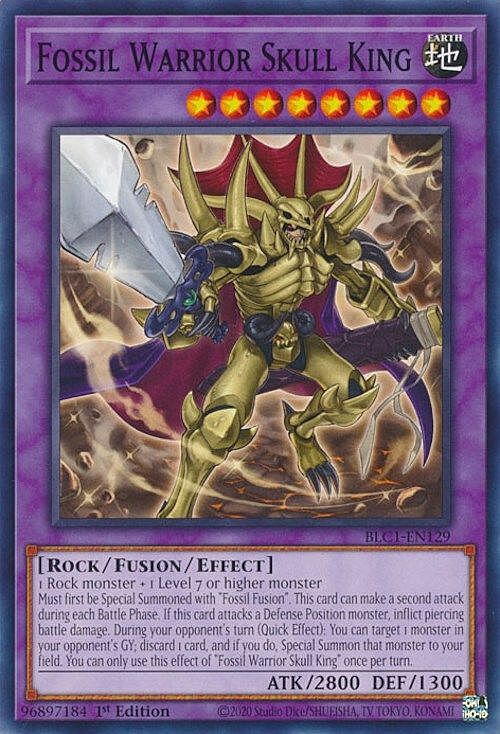 Fossil Warrior Skull King Card Front