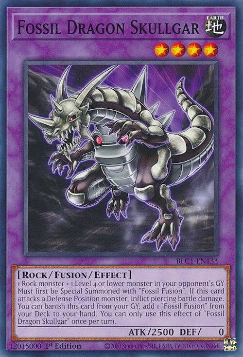 Fossil Dragon Skullgar Card Front