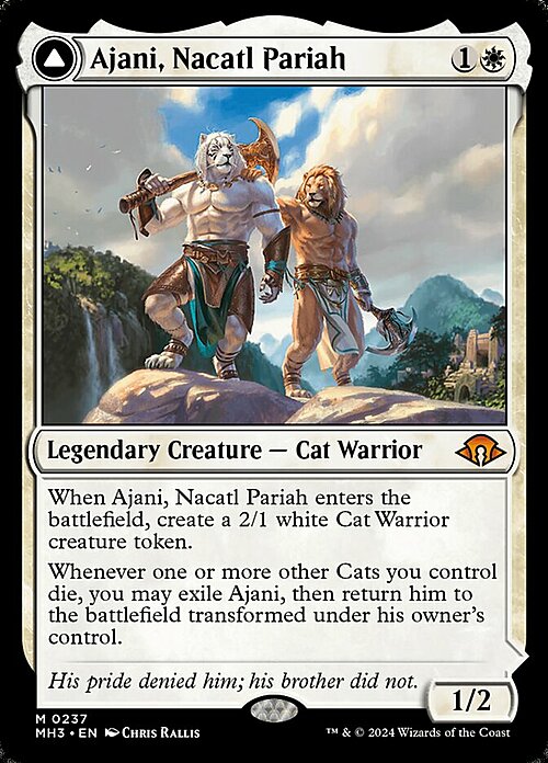 Ajani, Nacatl Pariah // Ajani, Nacatl Avenger Card Front