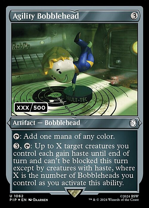 Agility Bobblehead Card Front