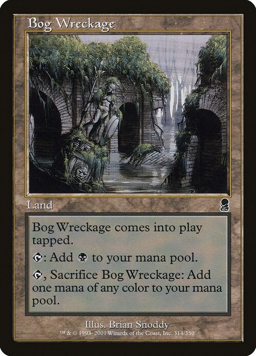 Bog Wreckage Card Front