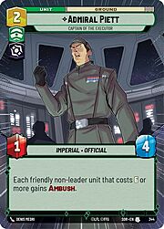 Admiral Piett - Captain of the Executor