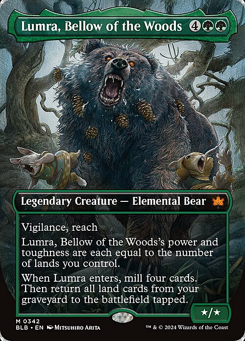 Lumra, Bellow of the Woods Card Front