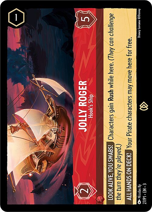 Jolly Roger - Hook's Ship Card Front