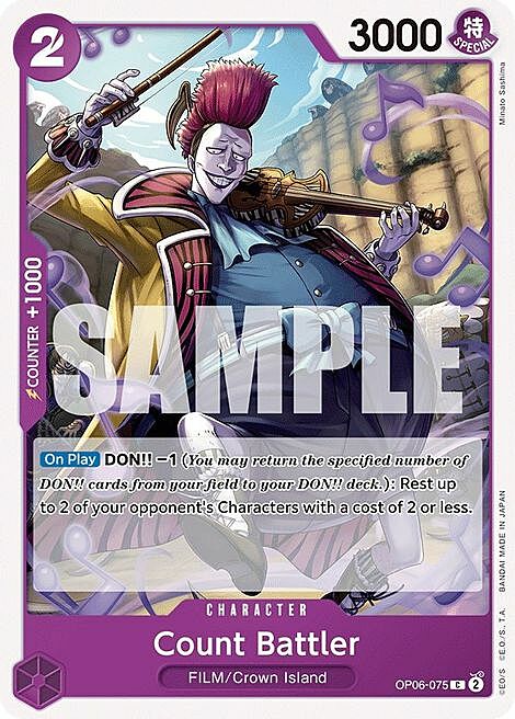 Count Battler Card Front