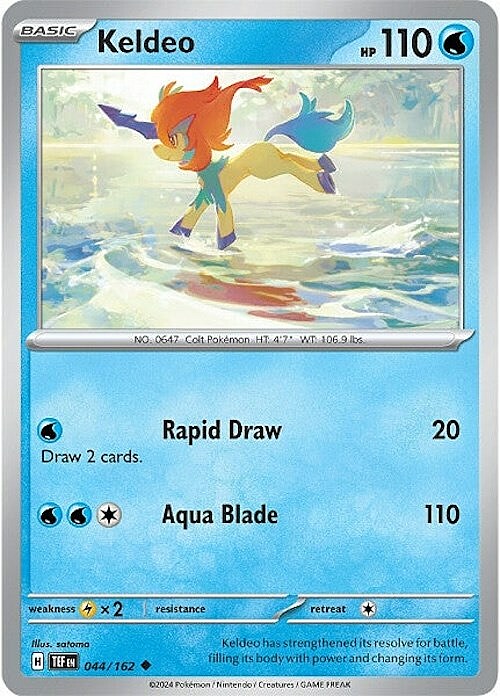 Keldeo Card Front