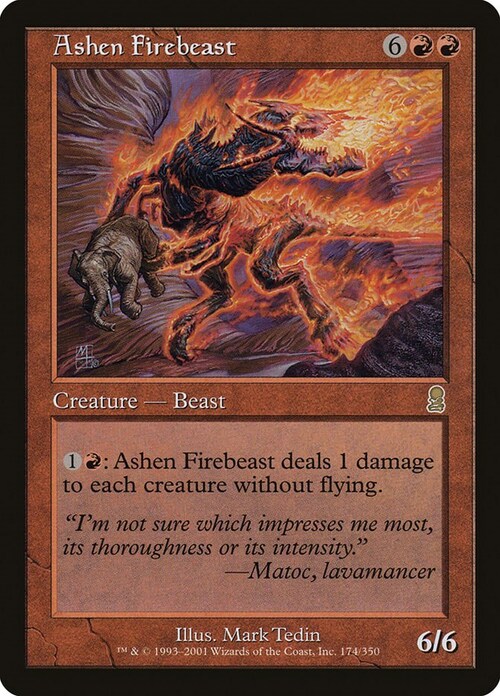 Ashen Firebeast Card Front