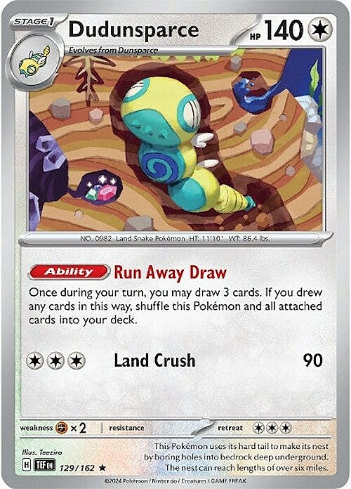 Dudunsparce Card Front