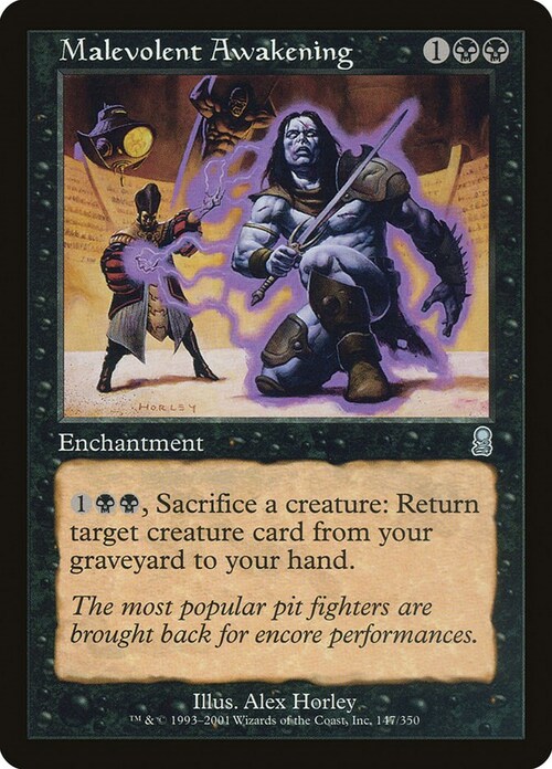 Malevolent Awakening Card Front