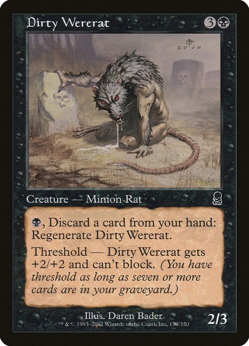 Dirty Wererat Card Front