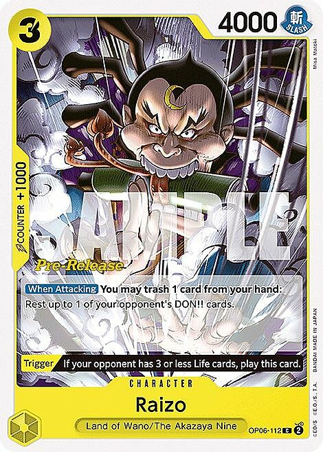 Raizo Card Front