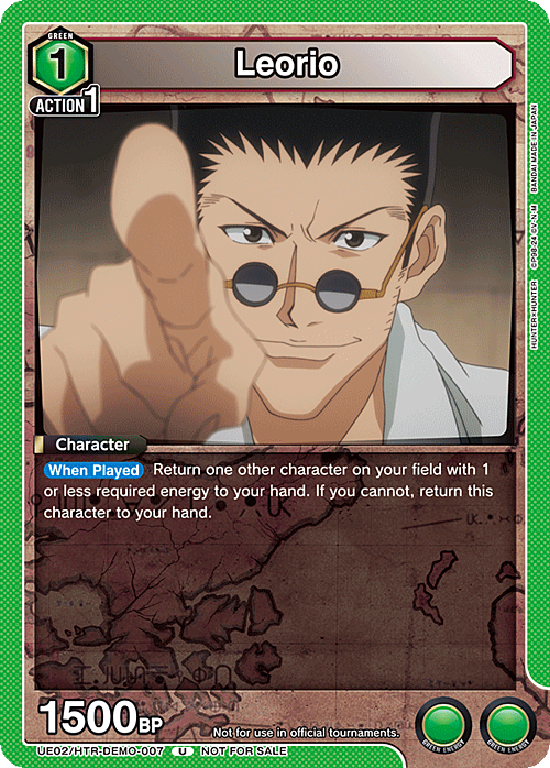 Leorio Card Front