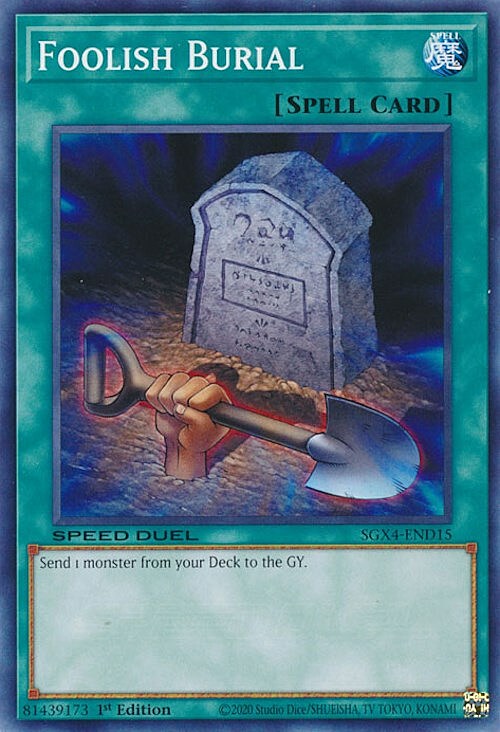 Foolish Burial Card Front