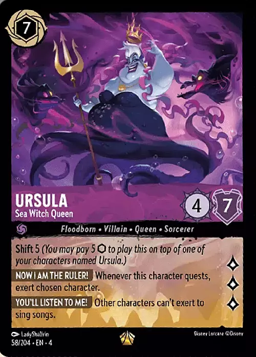 Ursula - Sea Witch Queen Card Front