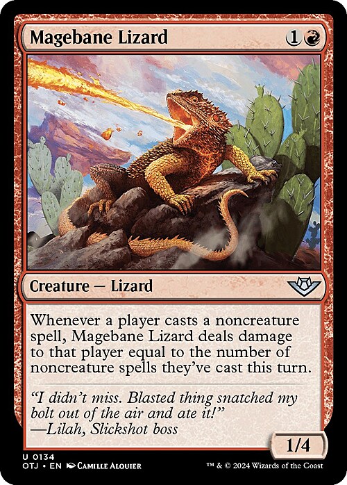 Magebane Lizard Card Front