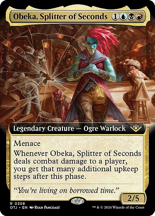 Obeka, Splitter of Seconds Card Front