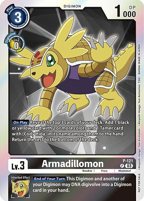 Armadillomon Card Front