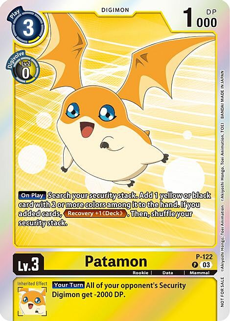 Patamon Card Front