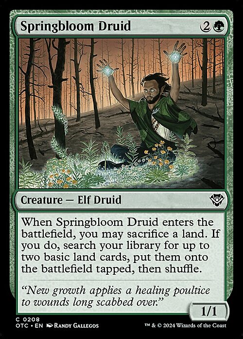 Springbloom Druid Card Front