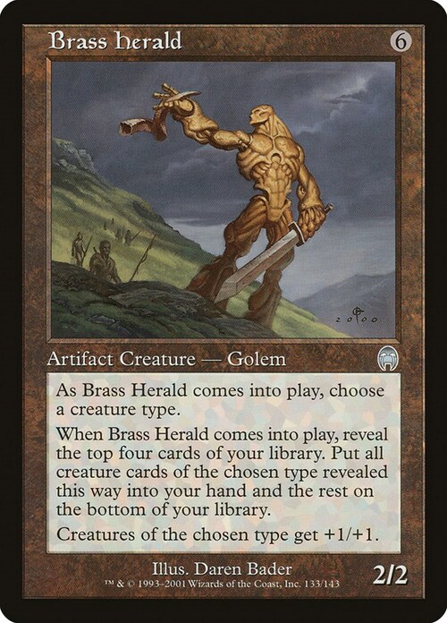 Brass Herald Card Front