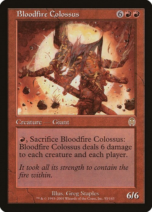 Bloodfire Colossus Card Front