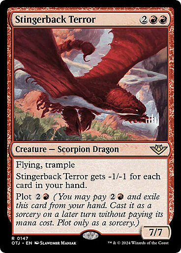 Stingerback Terror Card Front