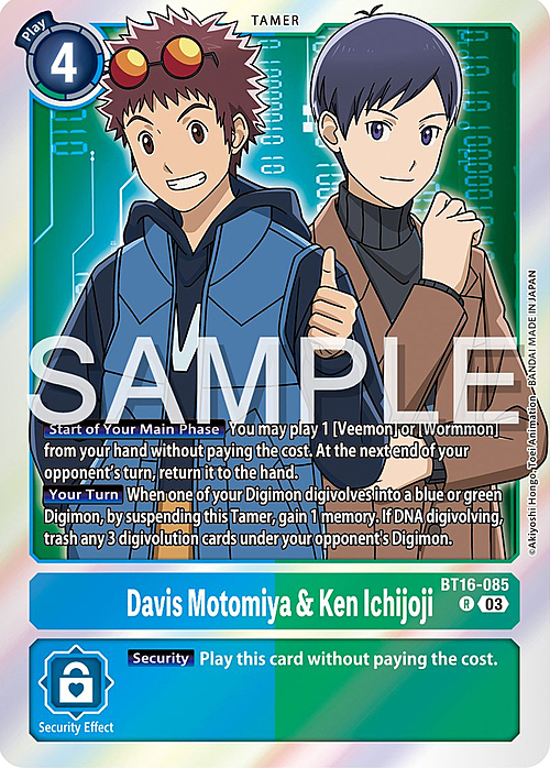 Davis Motomiya & Ken Ichijoji Card Front