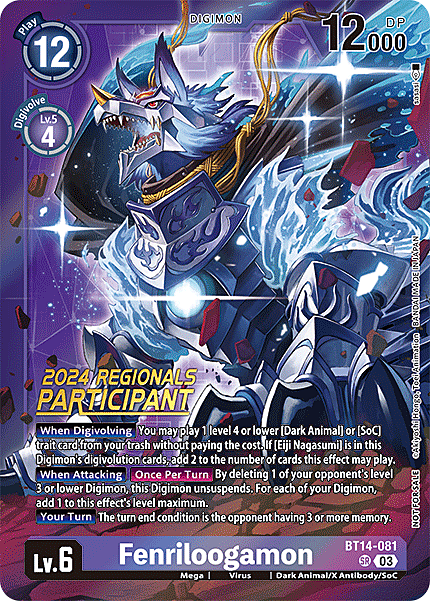 Fenriloogamon Card Front