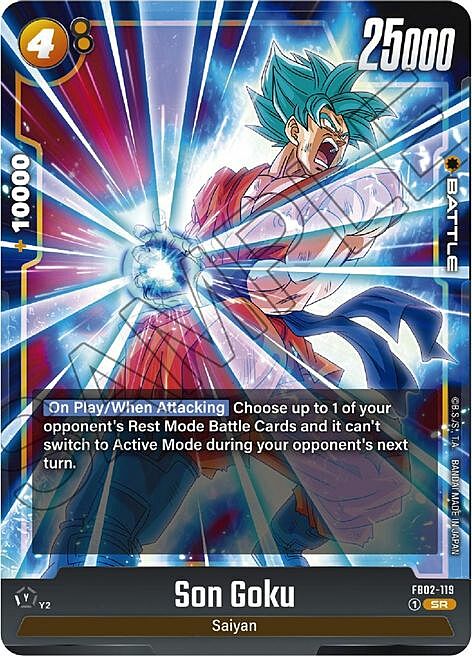 Son Goku Card Front