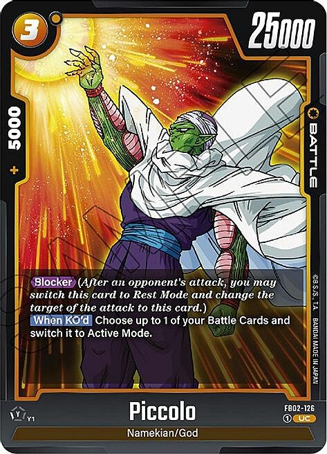 Piccolo Card Front