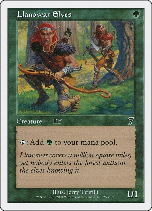 Llanowar Elves Card Front