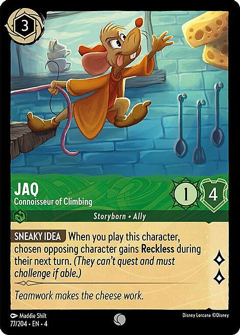 Jaq - Connoisseur of Climbing Card Front