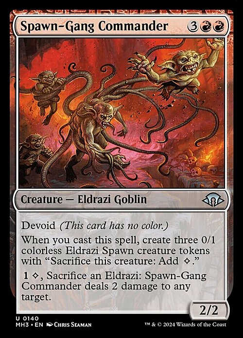 Spawn-Gang Commander Card Front