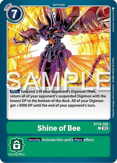 Shine of Bee Card Front