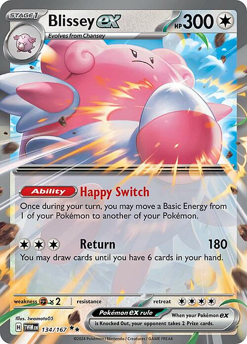 Blissey ex Card Front